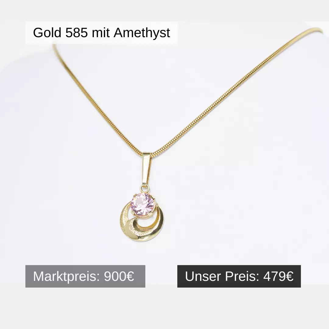 Gold 585 mit Amethyst