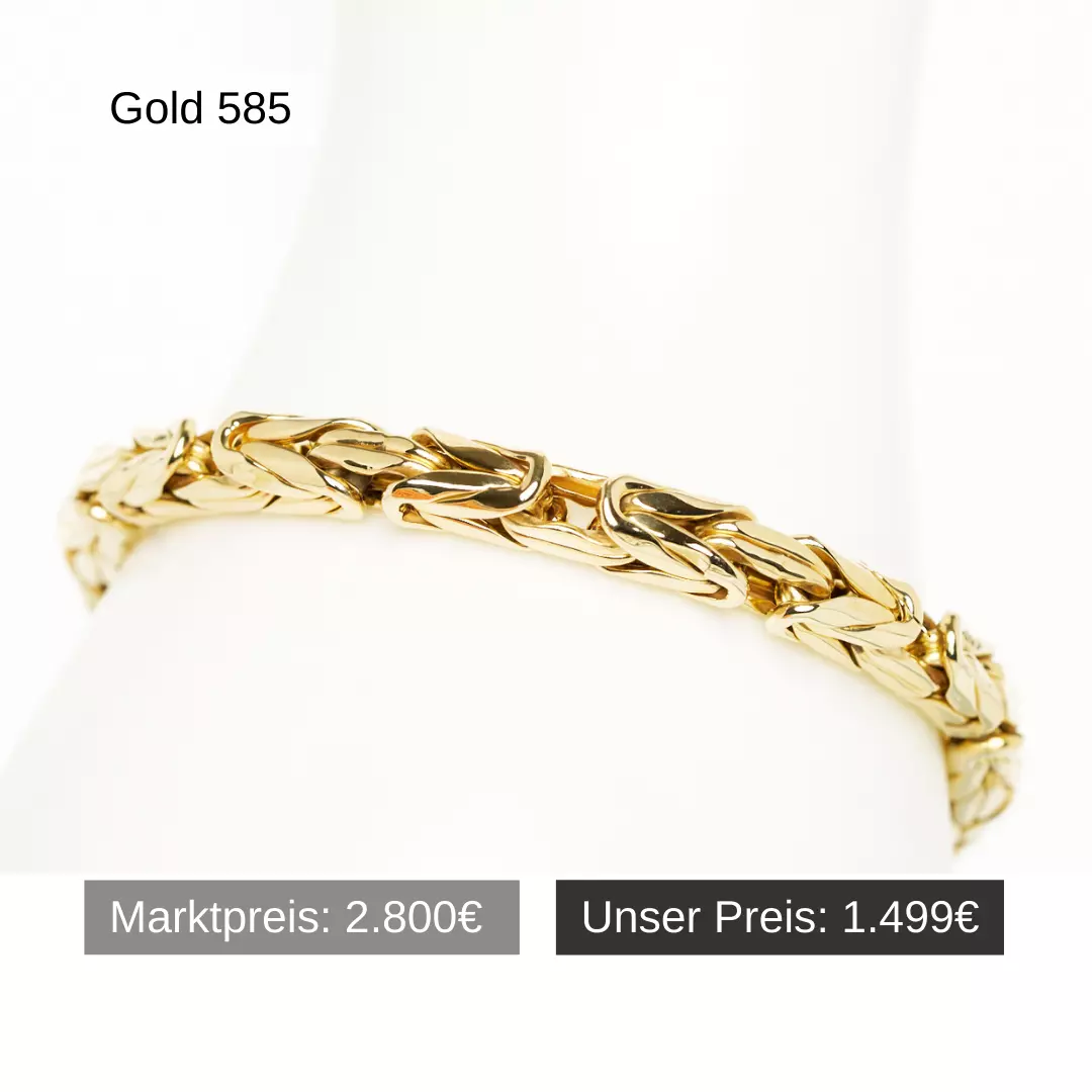 Armband Königskette Gold 585