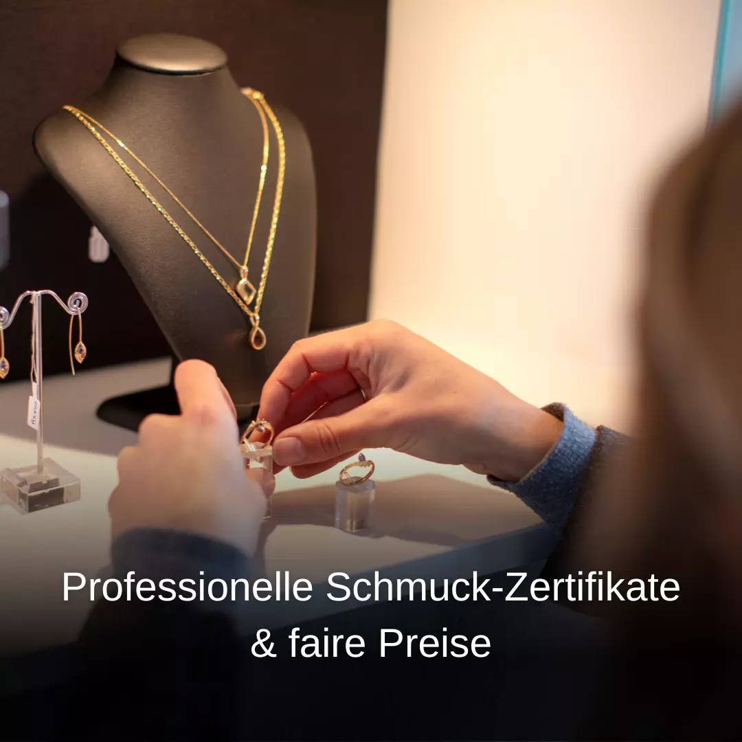 Professionelle Schmuck-Zertifikate und faire Preise