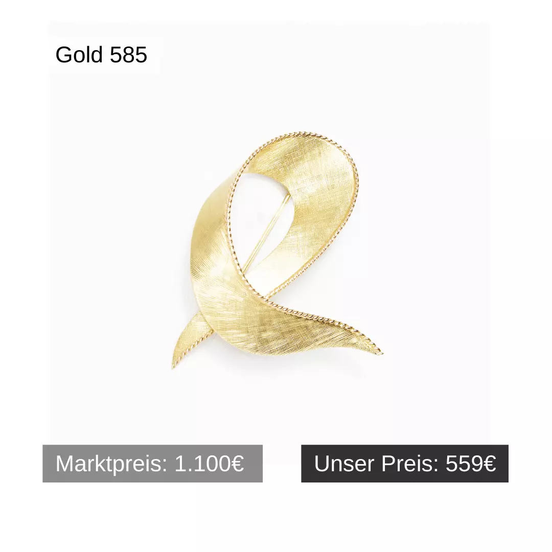 Brosche Nadel Gold 585