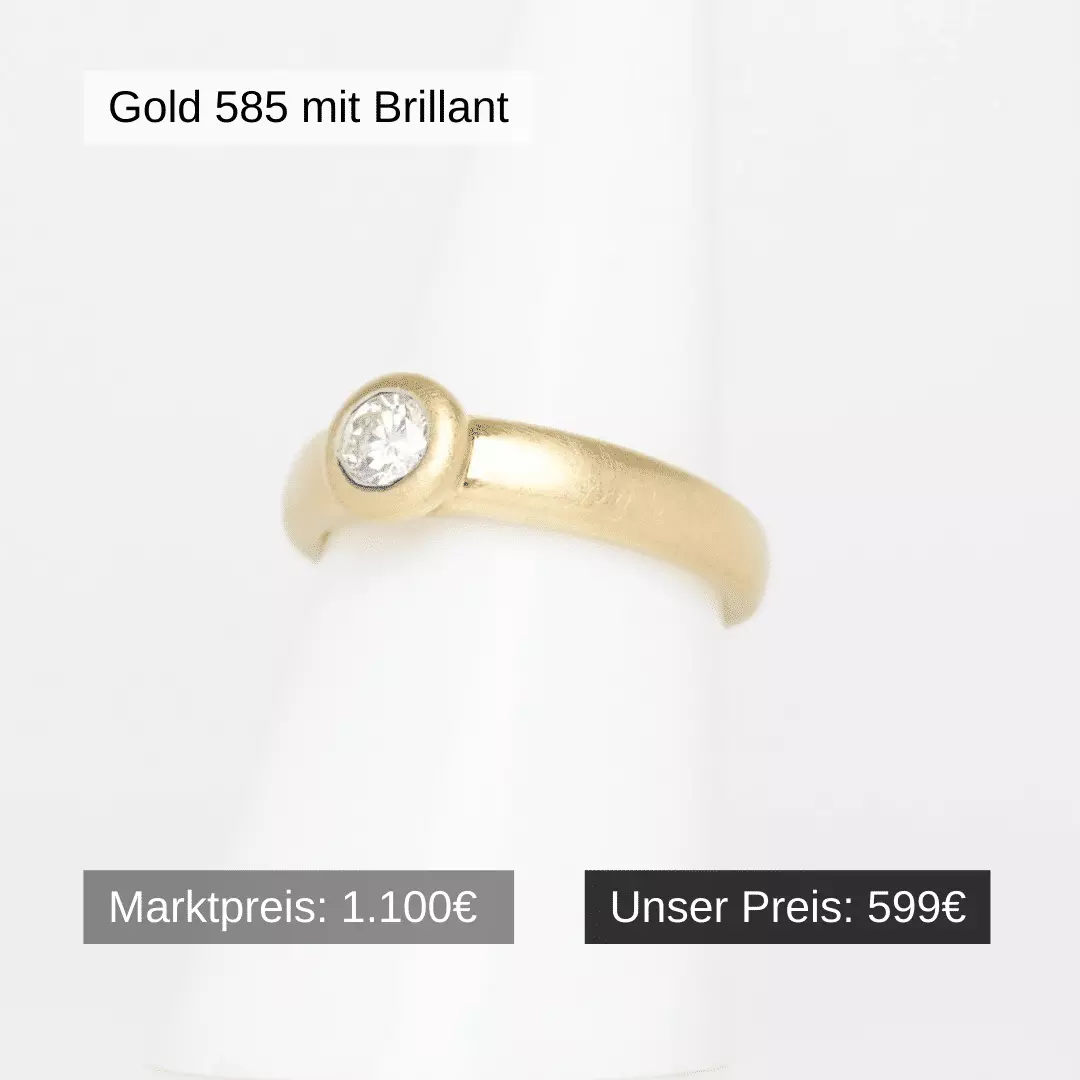 Ring Gold 585 mit Brillanten