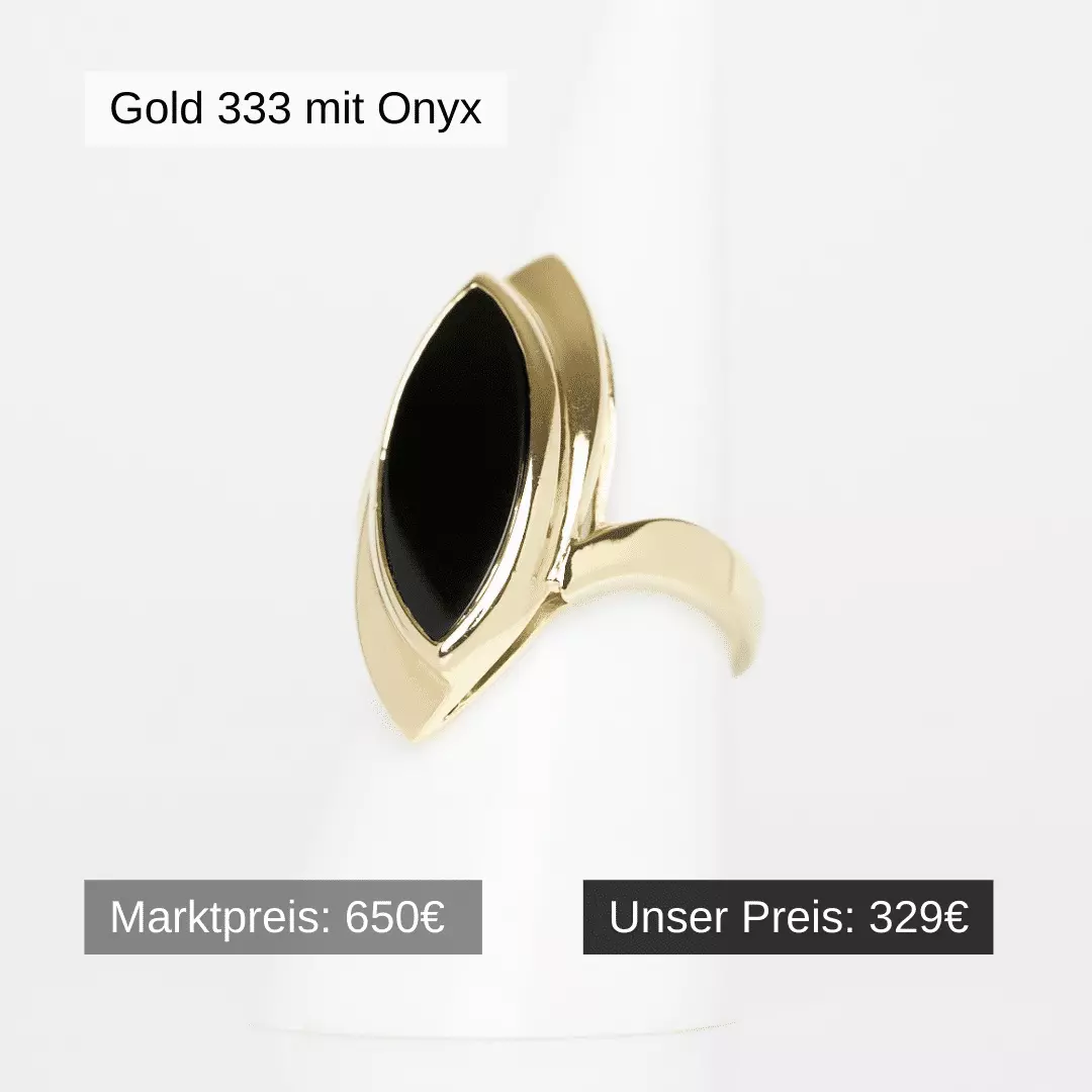 Goldring 333 mit Onyx