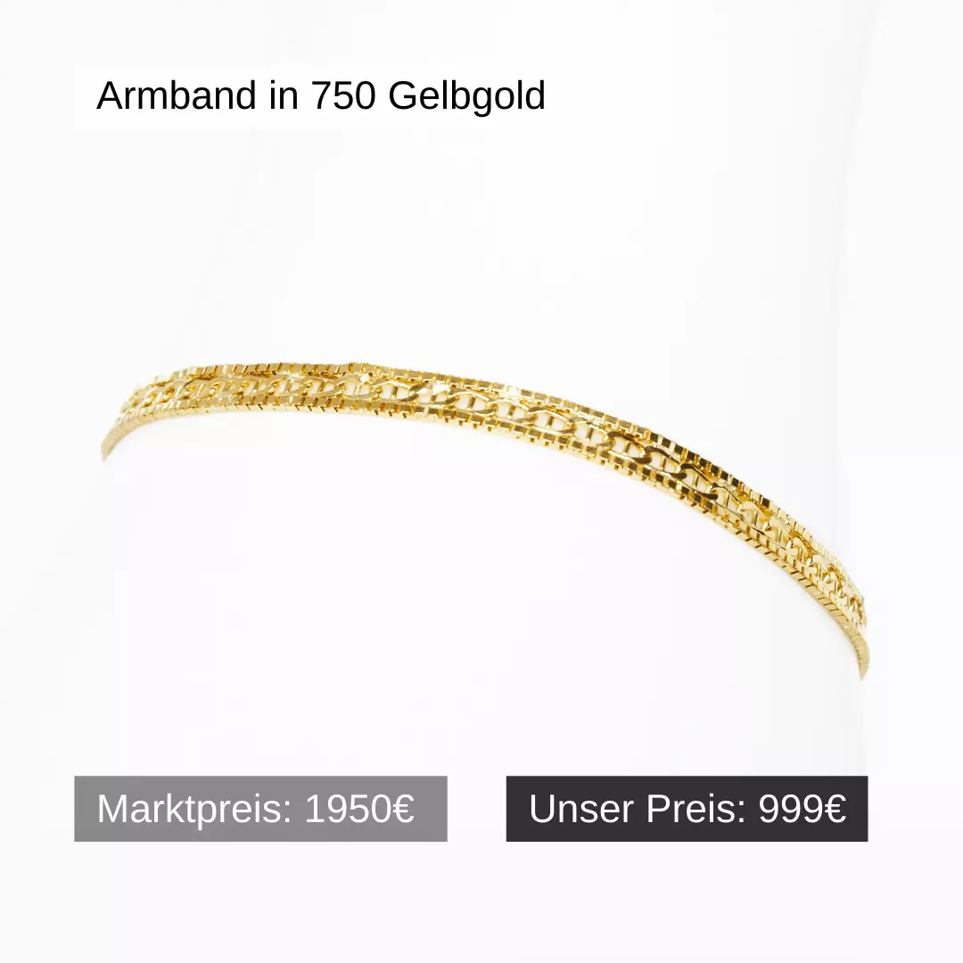 Armband in 750 Gelbgold