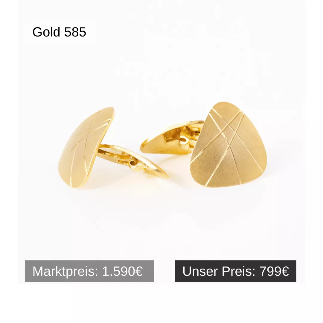 Manschettenknöpf Gold 585